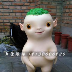 玻璃鋼胡巴雕塑，玻璃鋼卡通雕塑