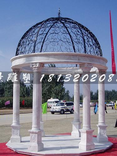 漢白玉涼亭，歐式涼亭雕塑