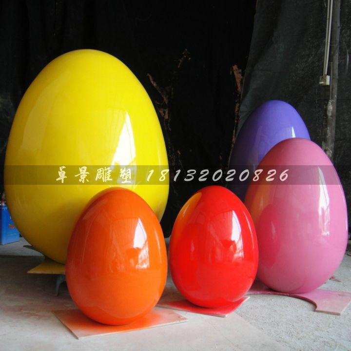 彩繪彩蛋雕塑，玻璃鋼彩蛋雕塑，圣誕節彩蛋雕塑