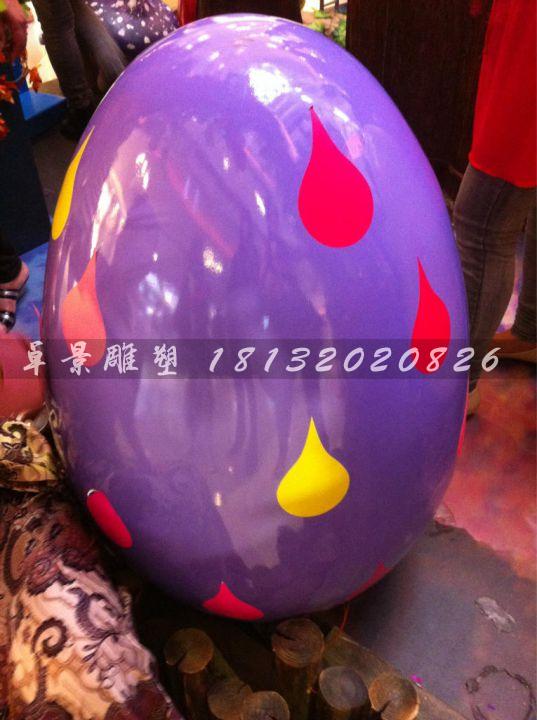 彩繪彩蛋雕塑，玻璃鋼彩蛋雕塑，圣誕節彩蛋雕塑