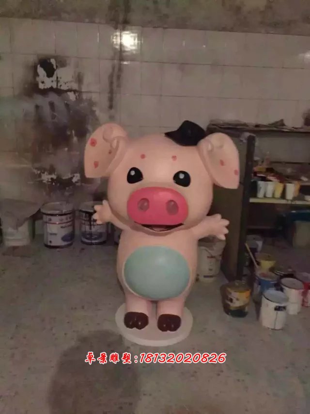 玻璃鋼卡通動物雕塑，玻璃鋼小動物雕塑