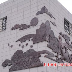 紫銅浮雕，鍛銅浮雕