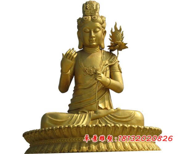 銅佛像，貼金銅佛像 (3)