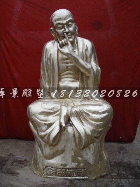 十八羅漢銅雕，鑄銅十八羅漢雕塑 (4)