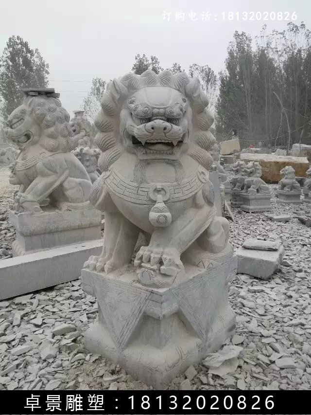 北京獅石雕，仿古北京獅雕塑 (5)