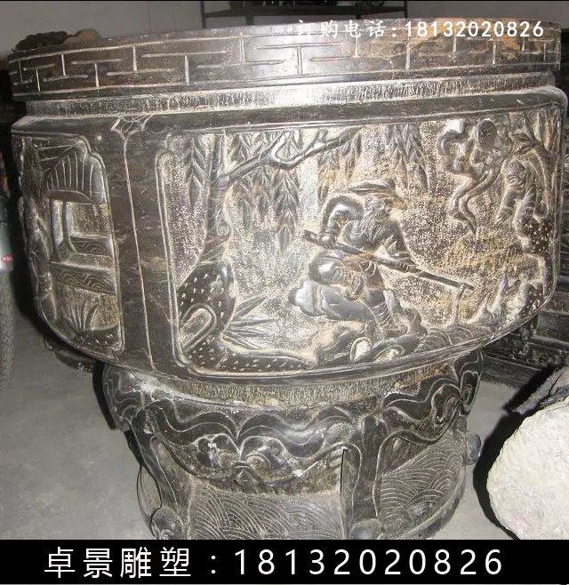 石水缸，仿古石水缸 (7)