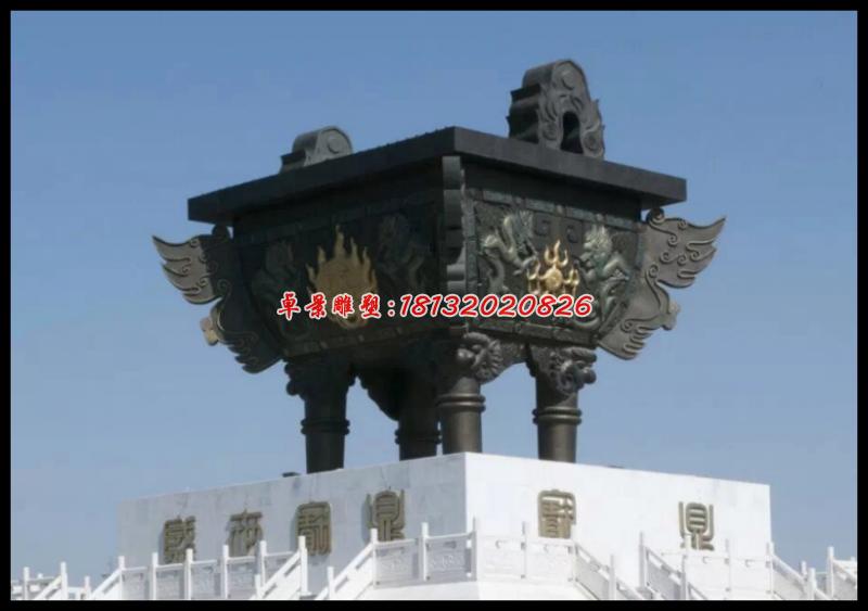 銅方鼎，鑄銅寶鼎