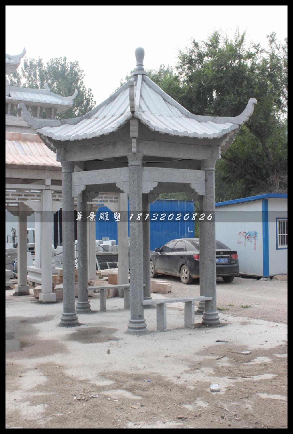 石涼亭，公園石涼亭 (1)