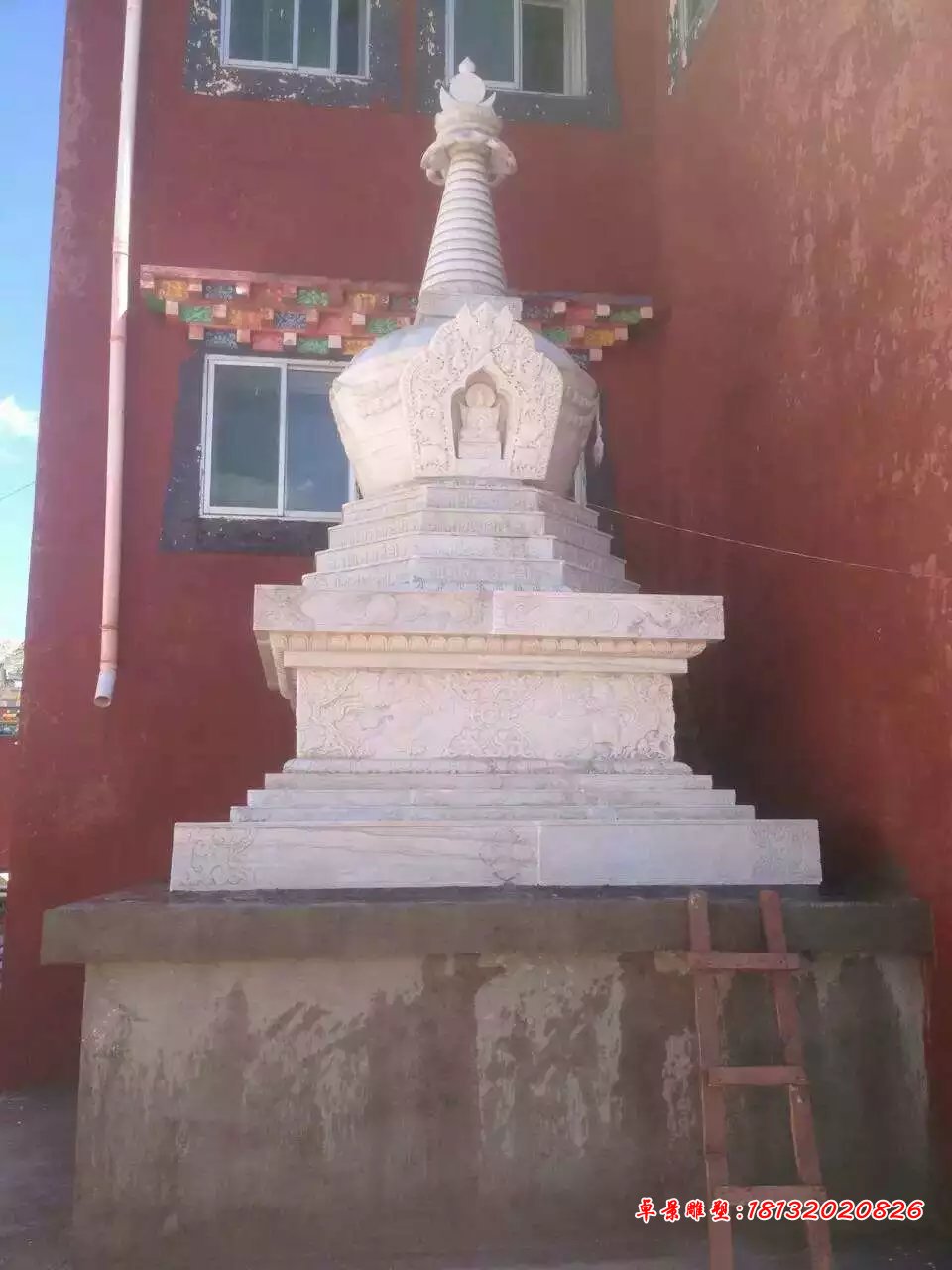 白塔石雕，漢白玉白塔石雕 (3)