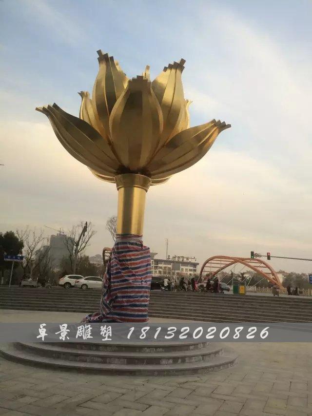 銅紫荊花雕塑，廣場紫荊花銅雕，廣場花朵銅雕塑