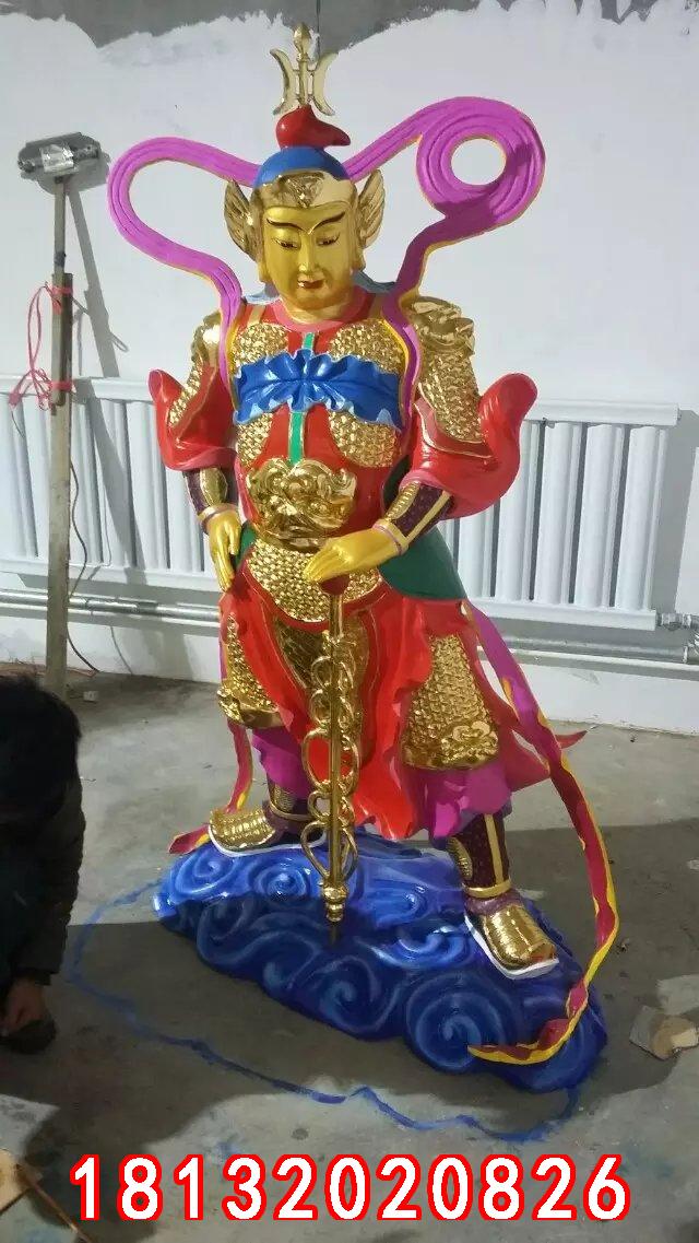 玻璃鋼韋佗雕塑，玻璃鋼韋佗護法雕塑 (1)