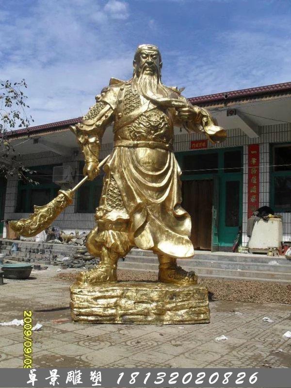 關公銅雕，鑄銅關公雕塑，關二爺銅雕