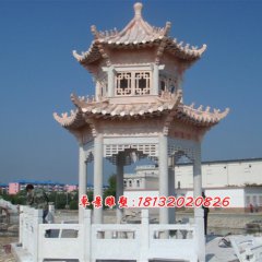 石涼亭，晚霞紅石涼亭