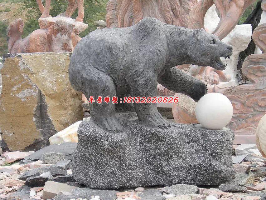 狗熊石雕，熊石雕