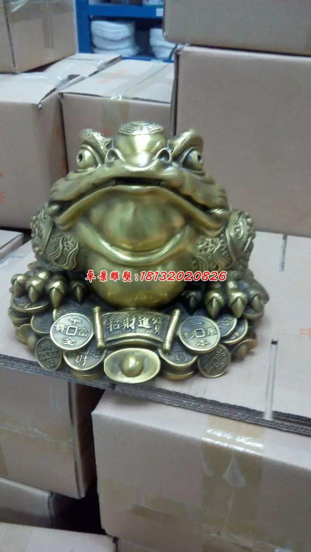 金蟾銅雕，三足金蟾，招財金蟾 (1)