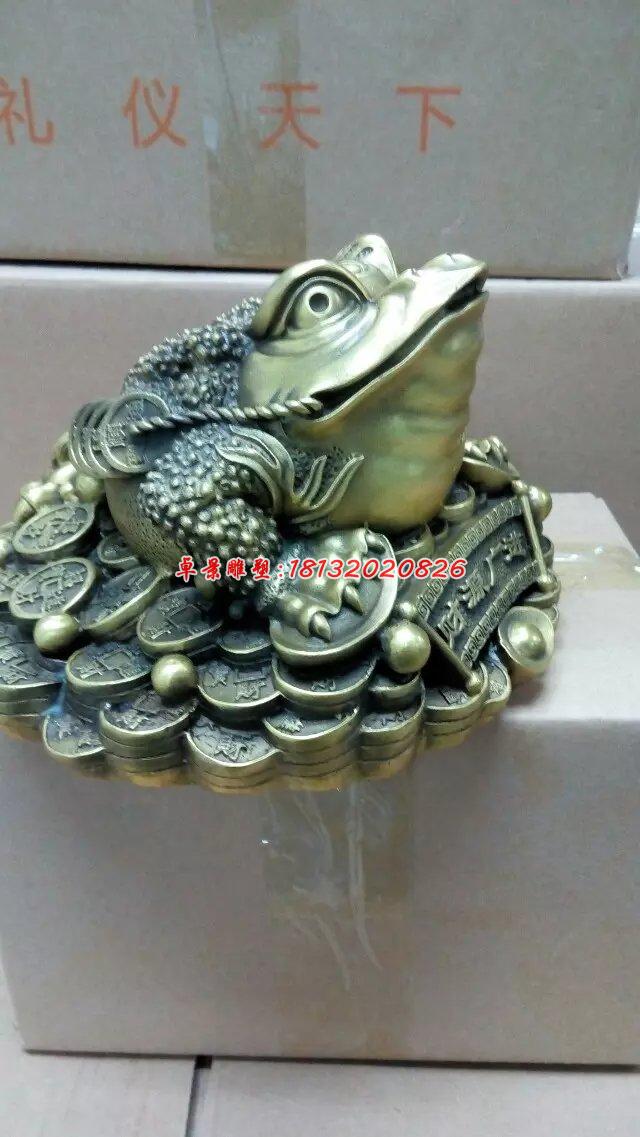 金蟾銅雕，三足金蟾，招財金蟾 (2)