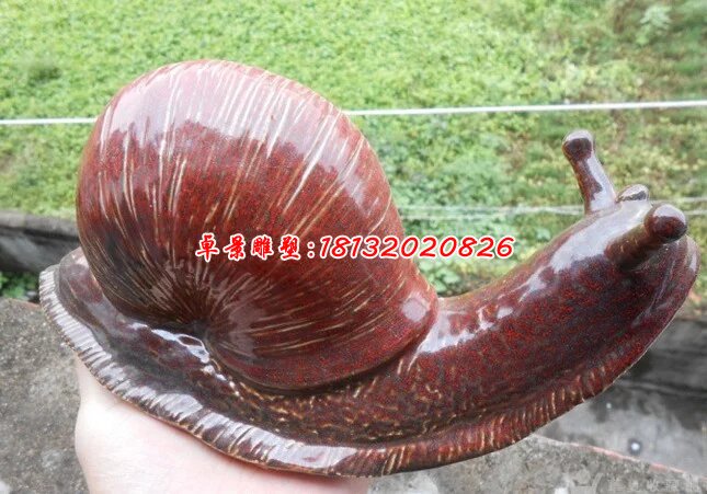 玻璃鋼蝸牛雕塑，玻璃仿真雕塑