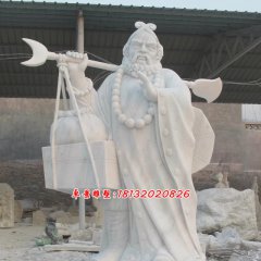 沙僧石雕，西游記人物石雕