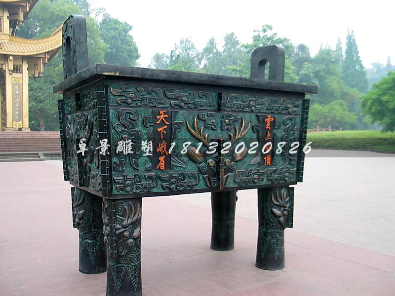 銅鼎，銅方鼎，寺廟銅鼎