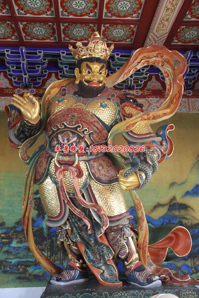 玻璃鋼四大天王雕，玻璃鋼彩繪神仙雕塑 (4)