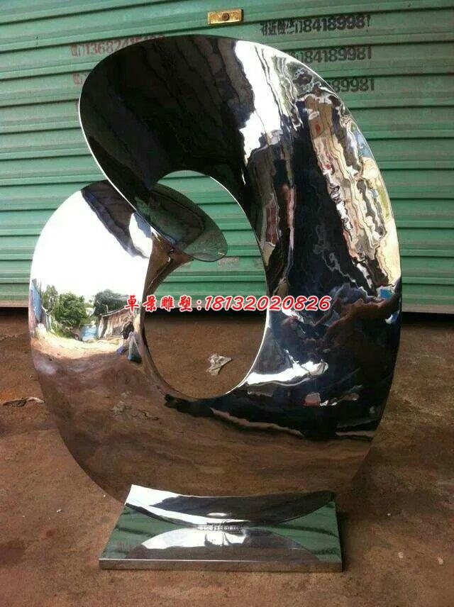 不銹鋼抽象雕塑，不銹鋼廣場(chǎng)雕塑，不銹鋼創(chuàng)意雕塑 (1)