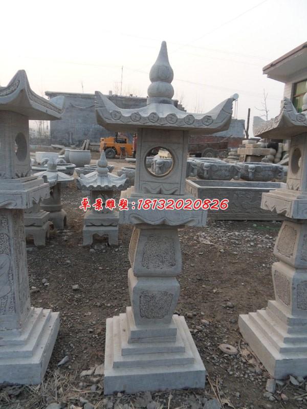 石燈雕塑，仿古石燈，公園景觀石雕 (3)