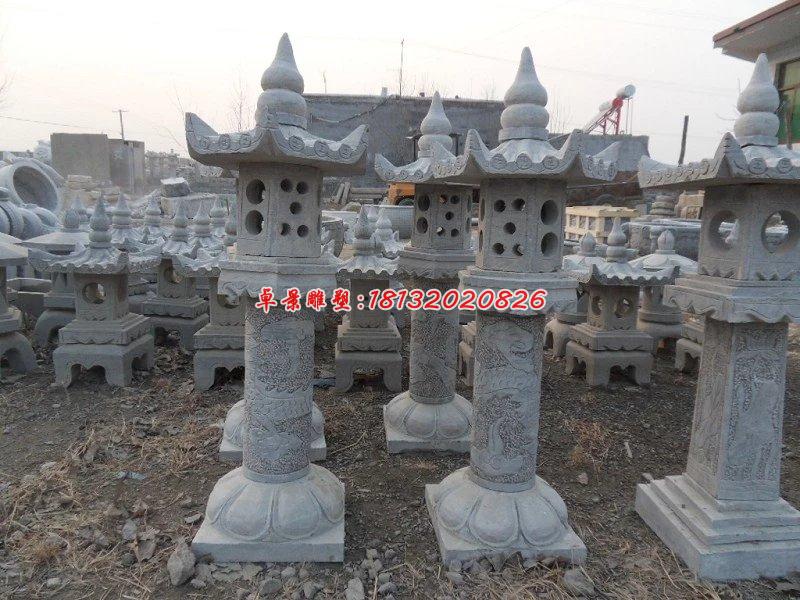 石燈雕塑，仿古石燈，公園景觀石雕 (2)