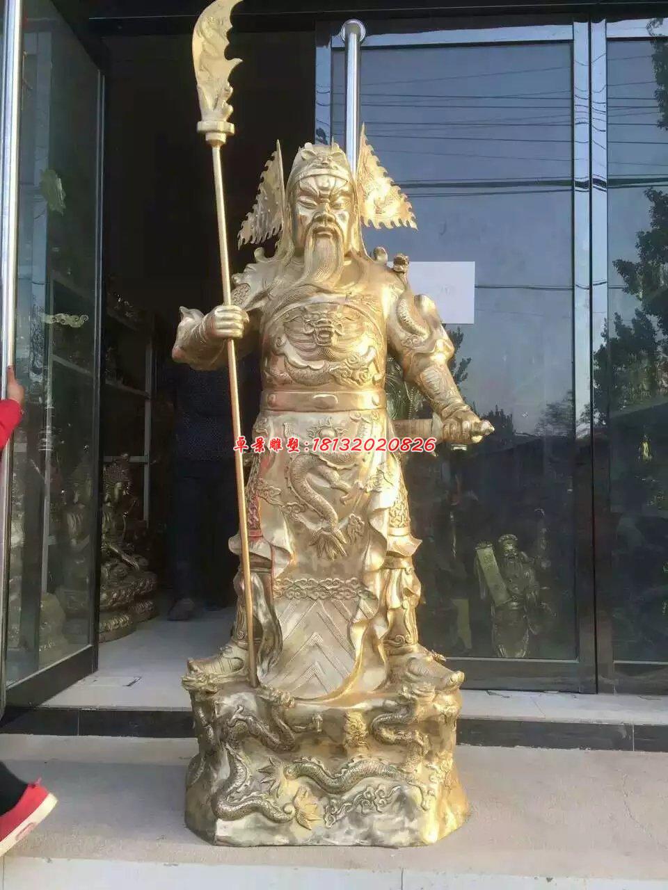 武財神銅雕，關二爺銅雕 (1)