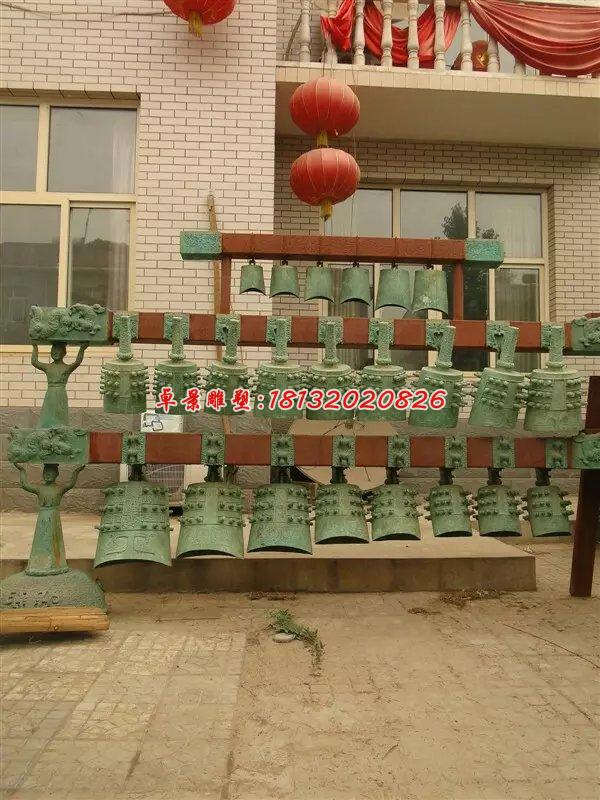 編鐘銅雕，仿古青銅編鐘雕塑