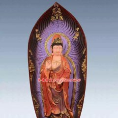 彩繪佛像雕塑，銅雕東方三圣