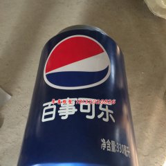 玻璃百事可樂瓶雕塑，玻璃鋼仿真雕塑