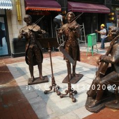 街頭音樂家雕塑，街頭賣唱雕塑