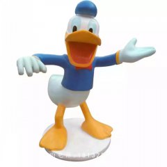 玻璃鋼唐老鴨，卡通動漫雕塑