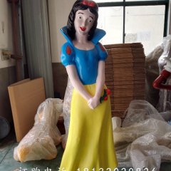 玻璃鋼白雪公主雕塑，卡通人物雕塑