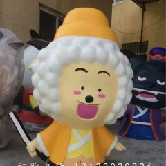 玻璃鋼懶羊羊，玻璃鋼卡通動漫雕塑