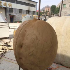 核桃雕塑，仿真玻璃鋼雕塑