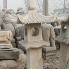 石燈雕塑，大理石仿古燈