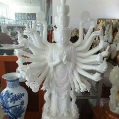 漢白玉千手觀音，佛像石雕