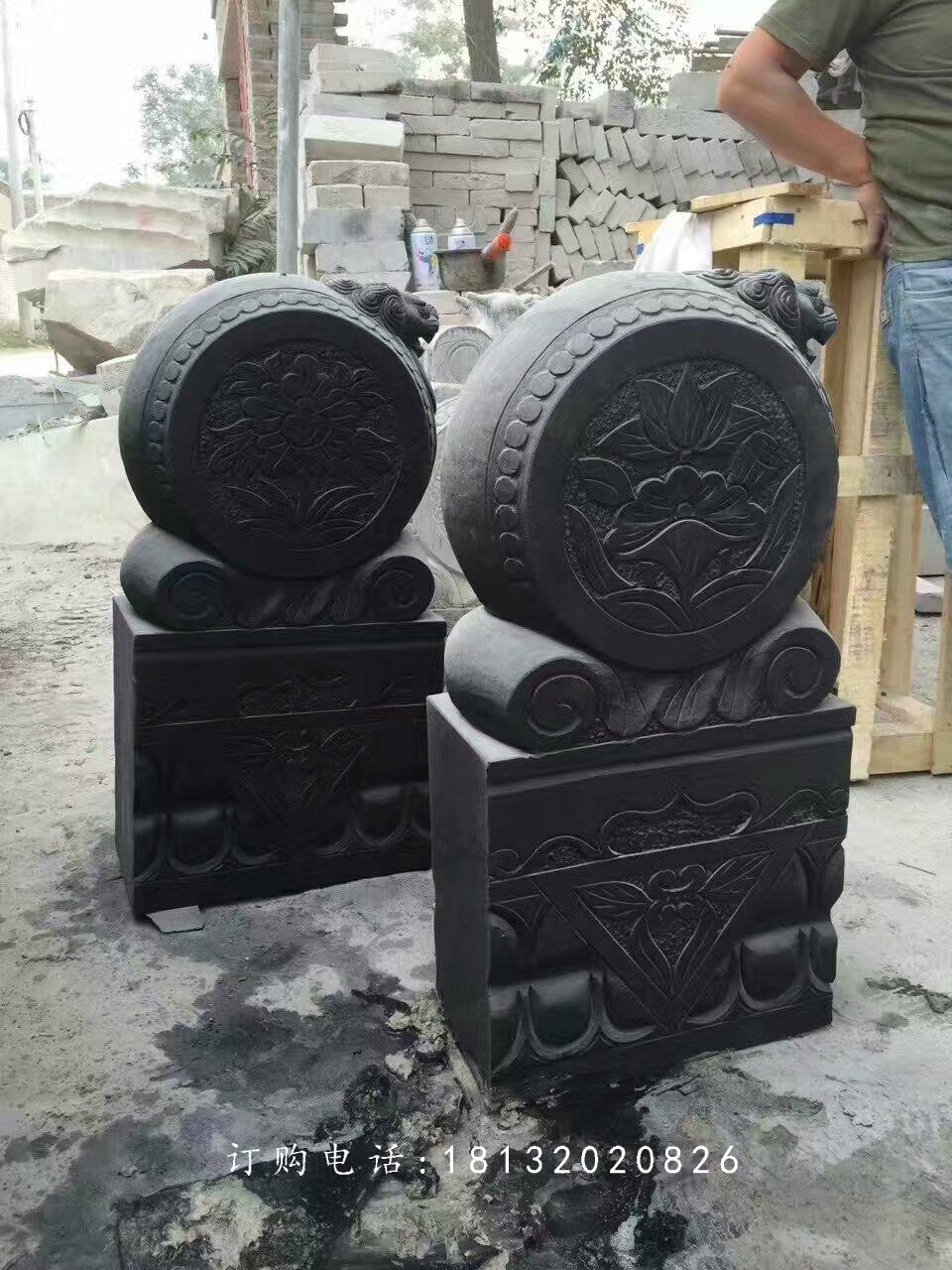 獅子門墩雕塑，仿古門墩石雕 (2)