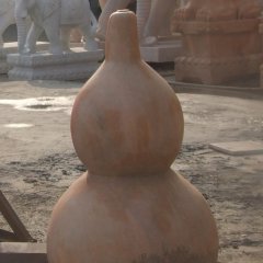 葫蘆石雕，晚霞紅葫蘆雕塑