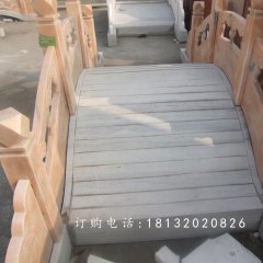 晚霞紅石拱橋雕塑，公園小橋石雕