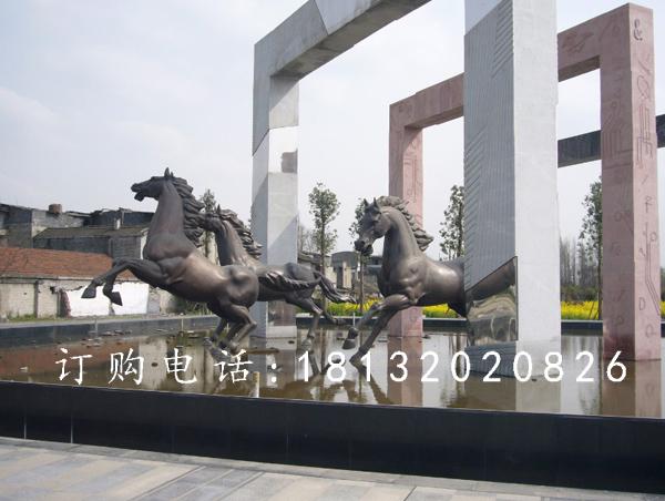 奔跑的馬銅雕，廣場銅雕馬