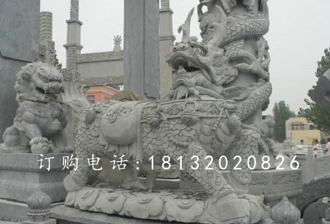 麒麟石雕，青石神獸石雕 (1)