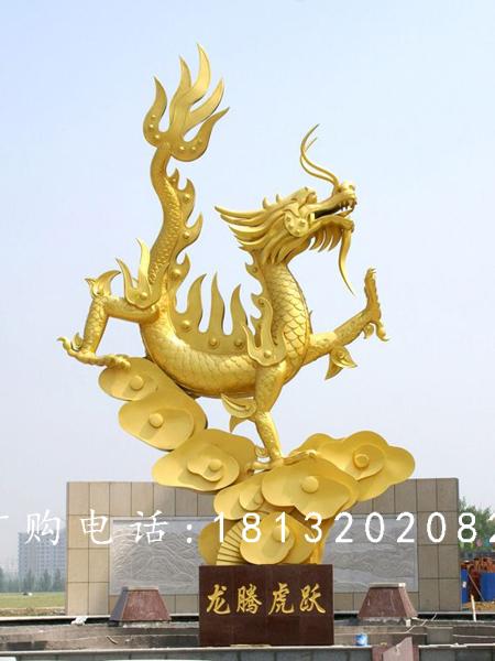 不銹鋼龍騰虎躍雕塑，廣場不銹鋼雕塑