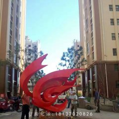 不銹鋼飛翔雕塑，小區景觀雕塑