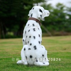 斑點狗雕塑，玻璃鋼仿真動物雕塑