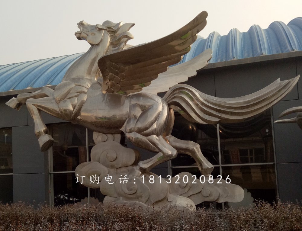 銅雕飛馬，廣場(chǎng)動(dòng)物銅雕