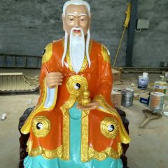玻璃鋼太上老君雕塑，玻璃鋼道教神仙雕塑