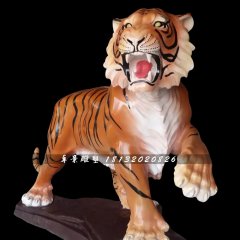玻璃鋼老虎雕塑，玻璃鋼卡通動物雕塑