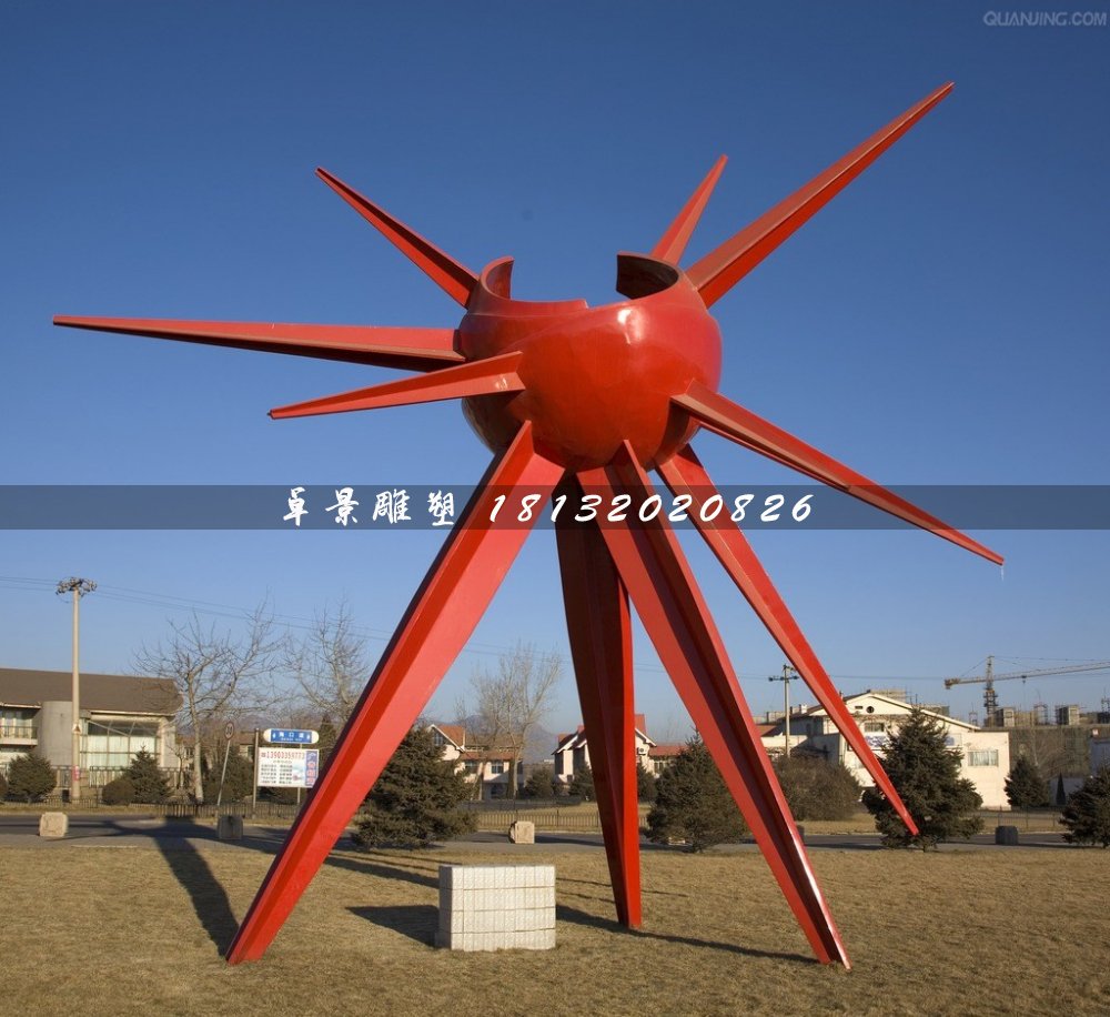 光芒雕塑，不銹鋼廣場(chǎng)雕塑